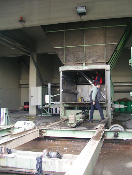 Χώρος υποδοχής container.