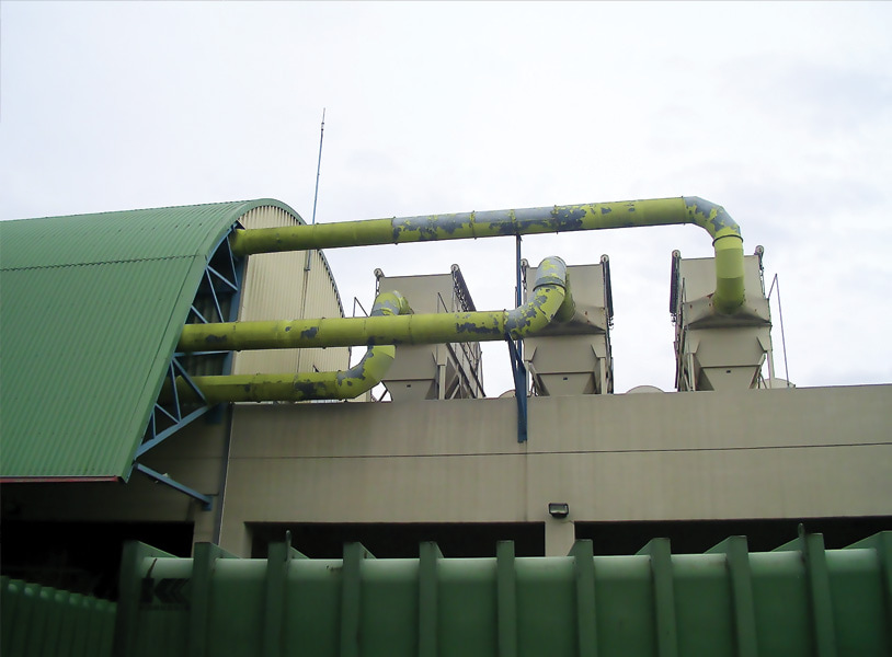 Φίλτρα καθαρισμού αέρα από το εσωτερικό του Σταθμού.